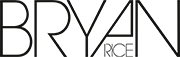 Bryan Rice logo i sort