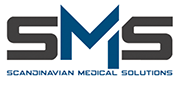 SMS logo i farverne sort og blå